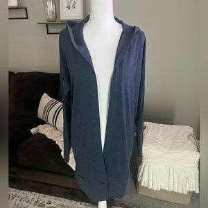 Soma Weekend Hooded Wrap/cardigan Lg